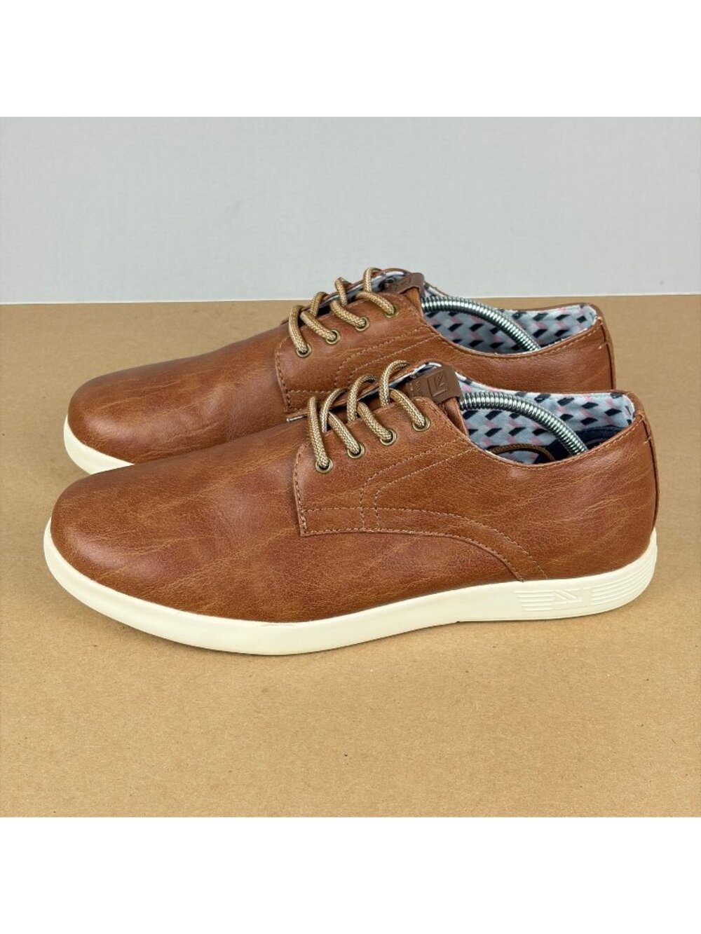 Ben Sherman Presley Oxford Lace Up Shoes Mens 8.5 Brown Faux Leather